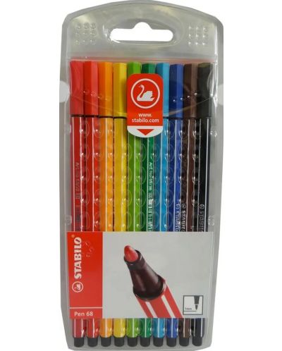 Флумастери Stabilo Pen 68 – 10 цвята - 1